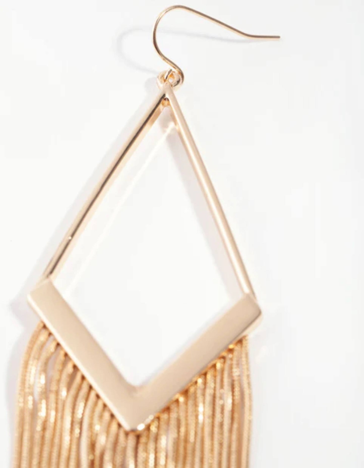 Gold Diamond Snakechain Earrings