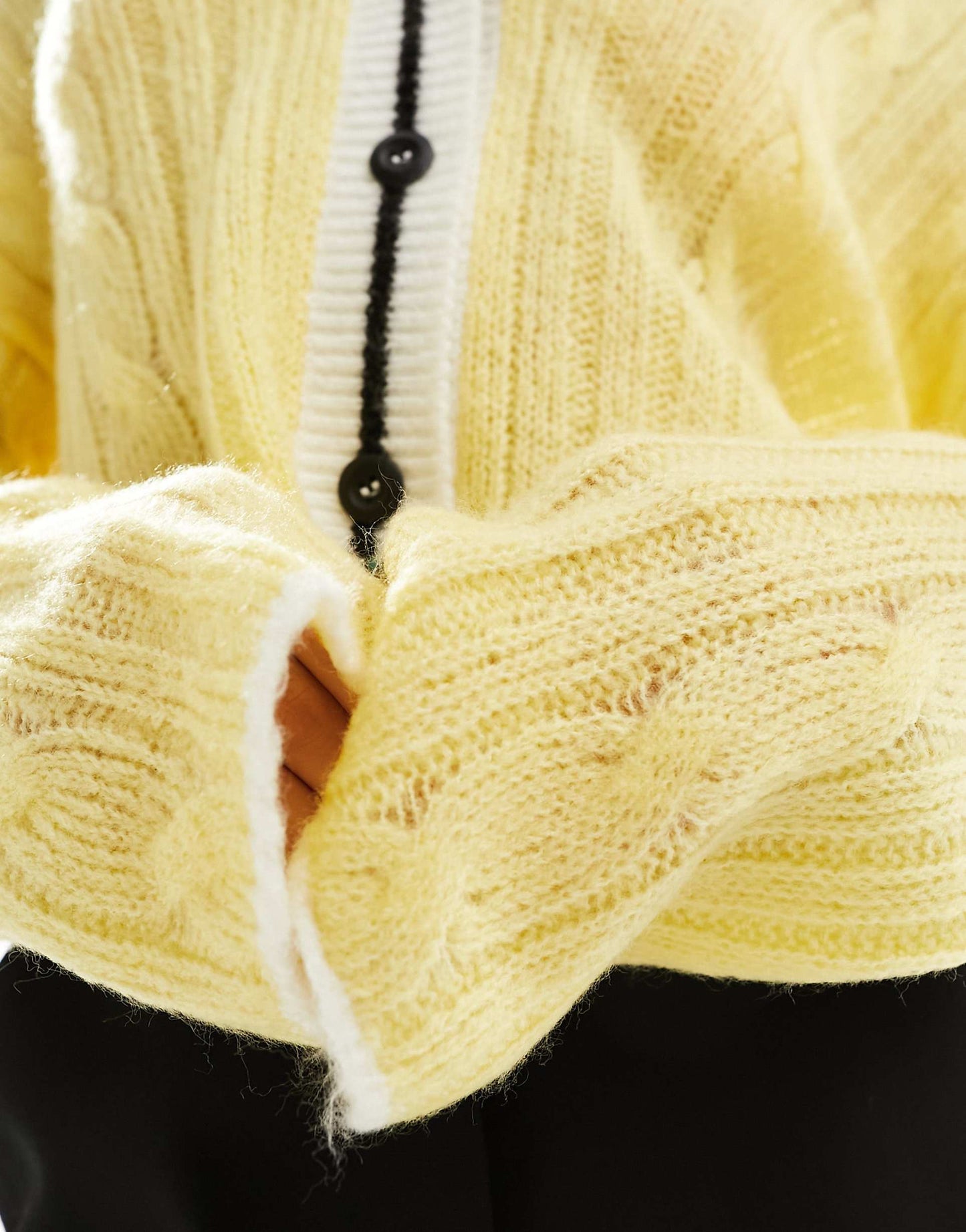 Knitted Clean Cable Cardigan