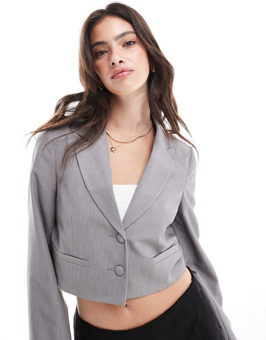 Relaxed Cropped Blazer