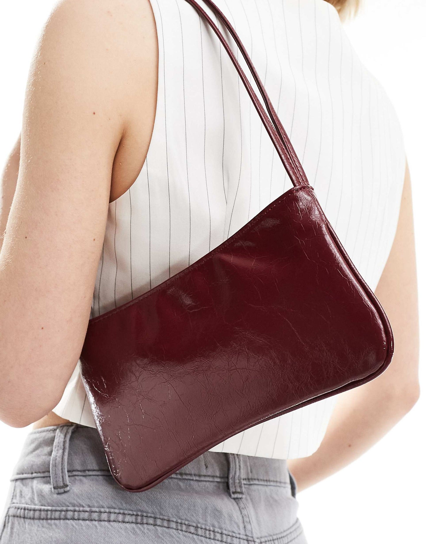 Shoulder Bag With Skinny Double Strap