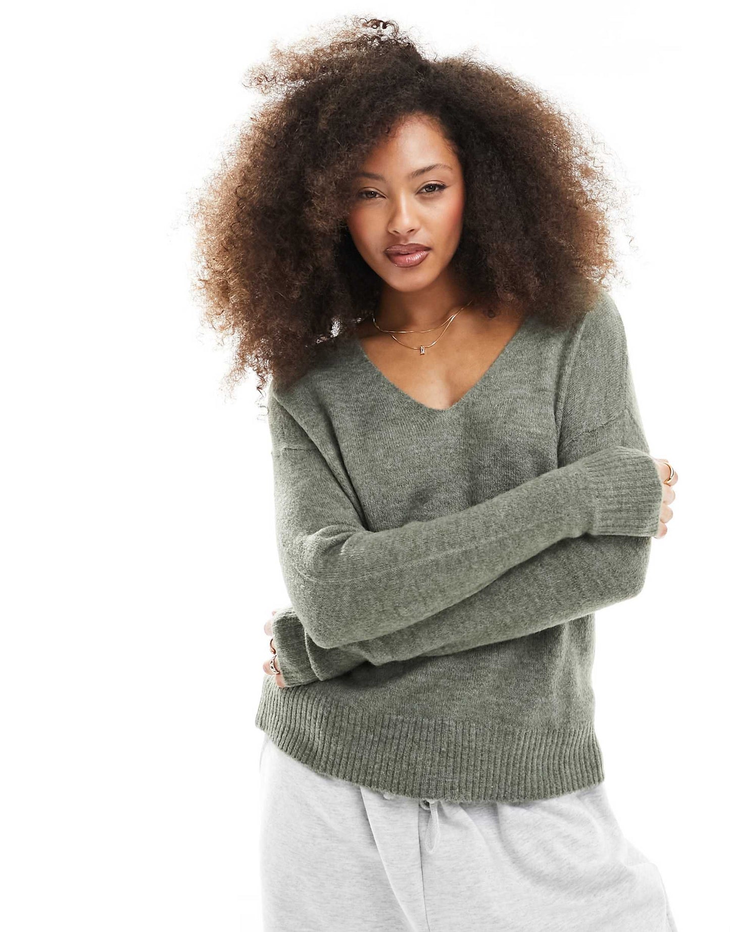 V Neck Knit Jumper