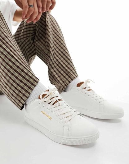 Faux Leather Trainer