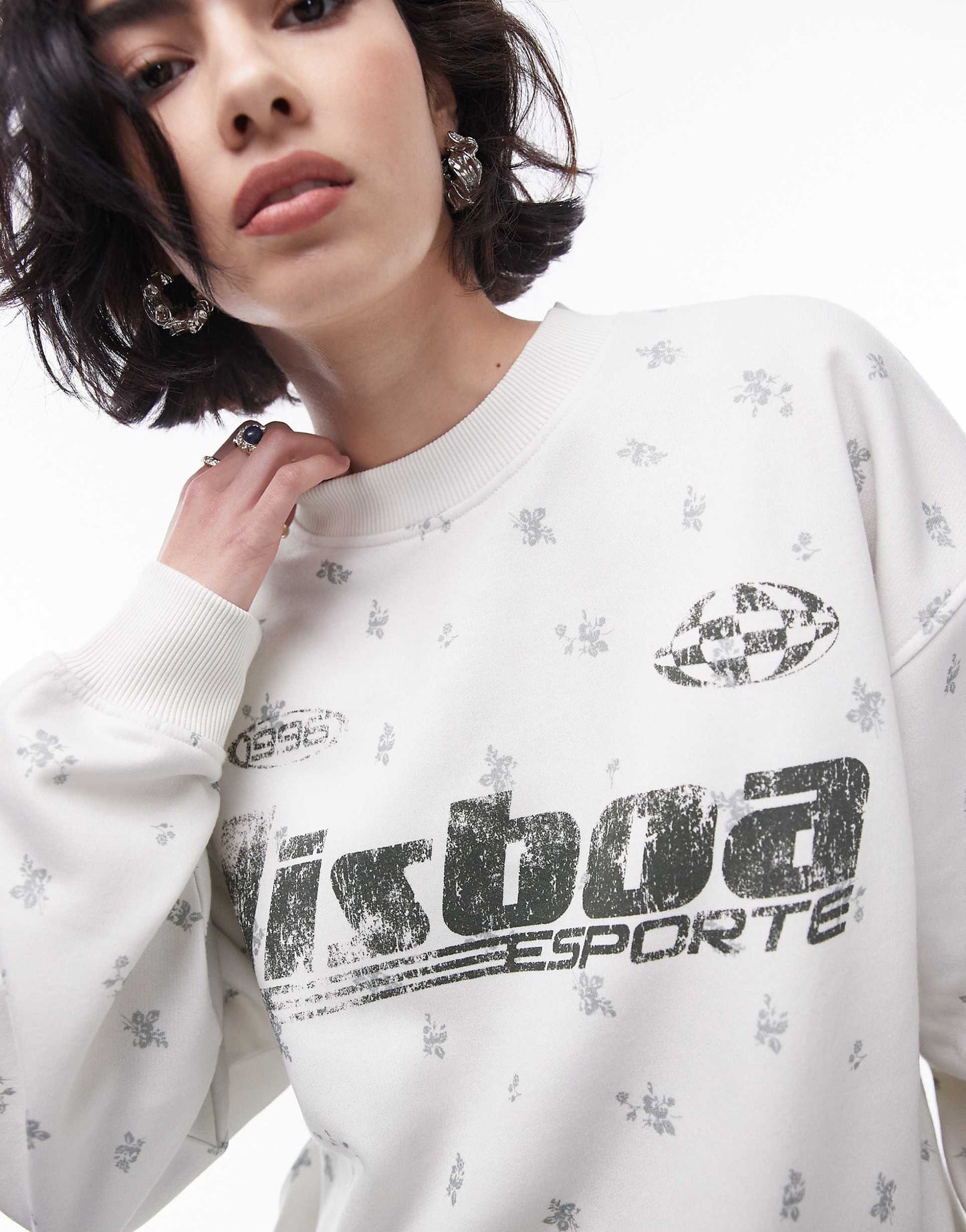 Co Ord Graphic Ditsy Lisboa Oversized Sweat