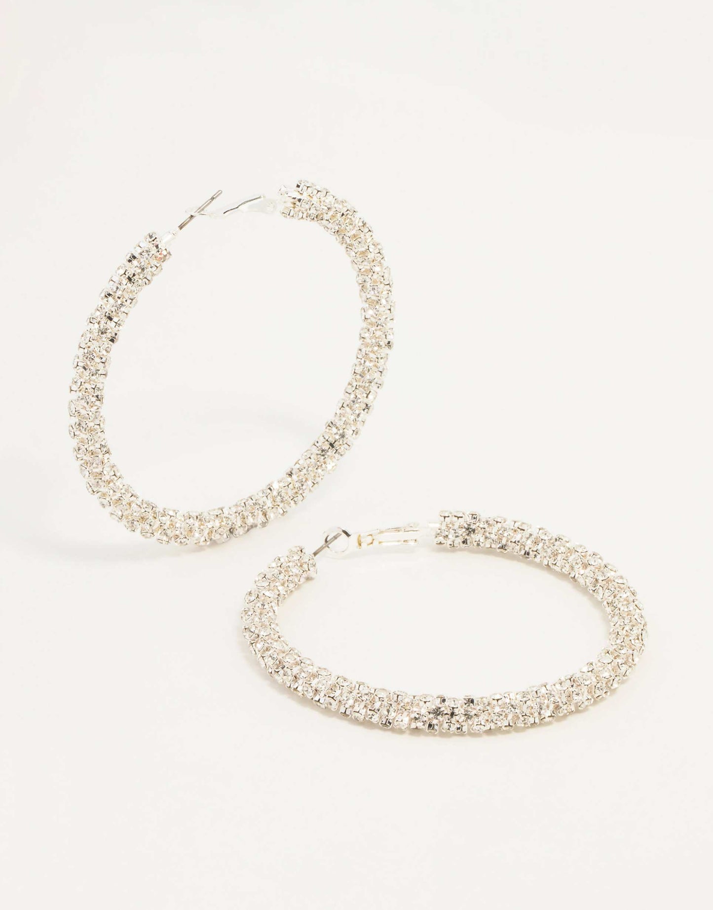 Diamante Hoop Earrings