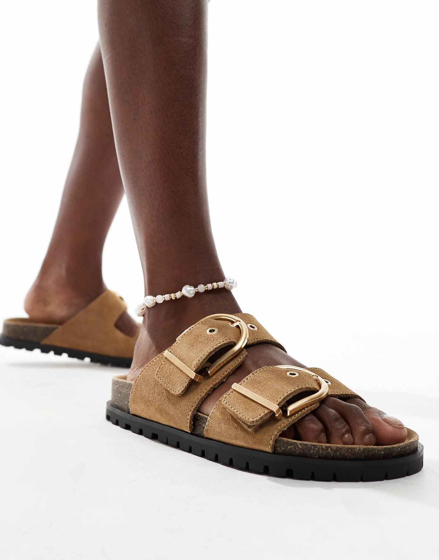 Two Strap Buckle Sandal