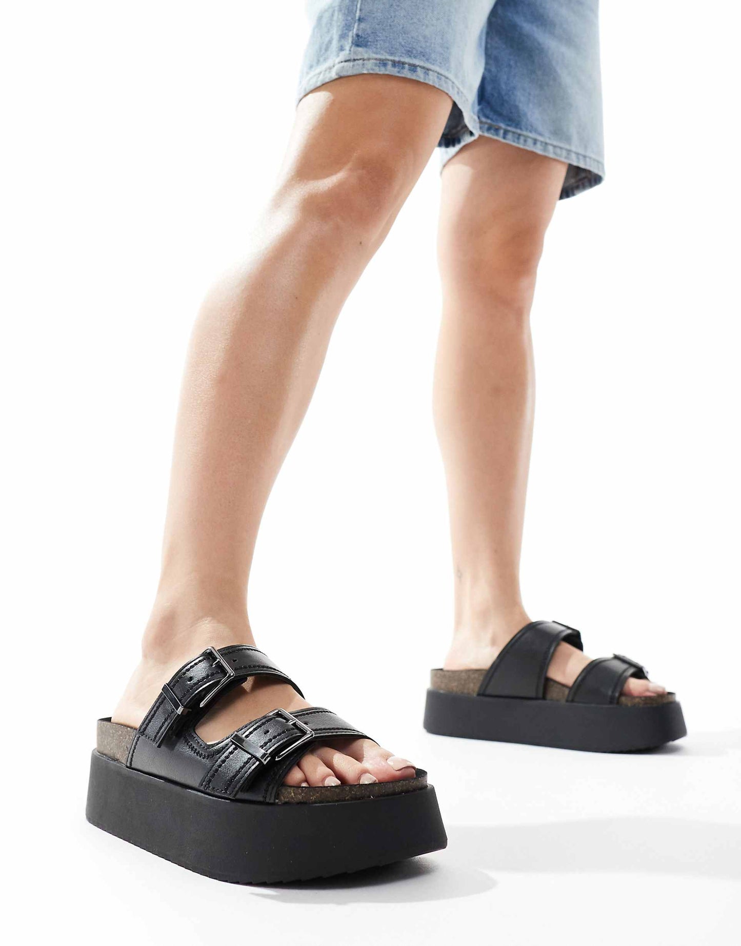 Two Strap Buckle Sandal