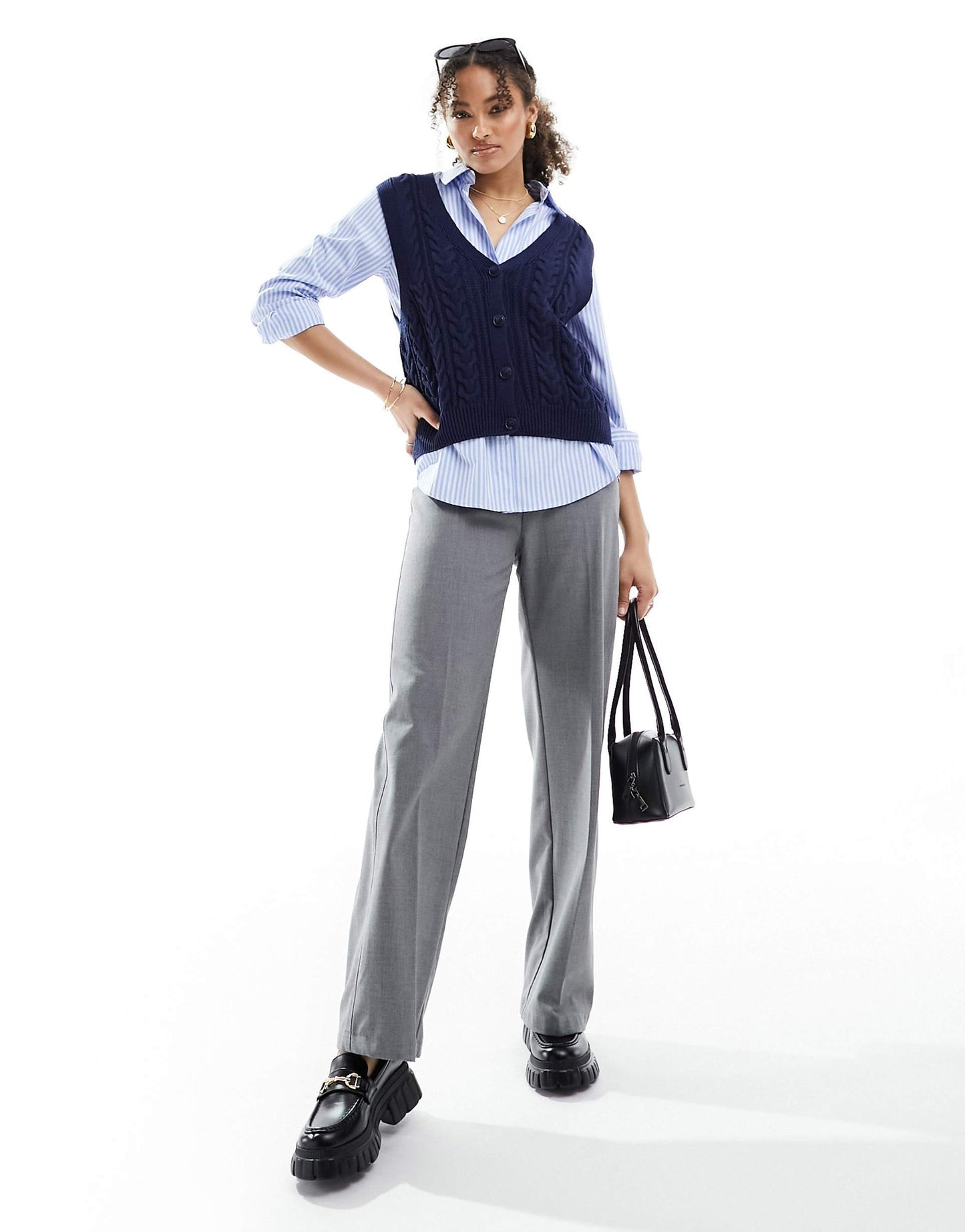 Braided Knit Vest
