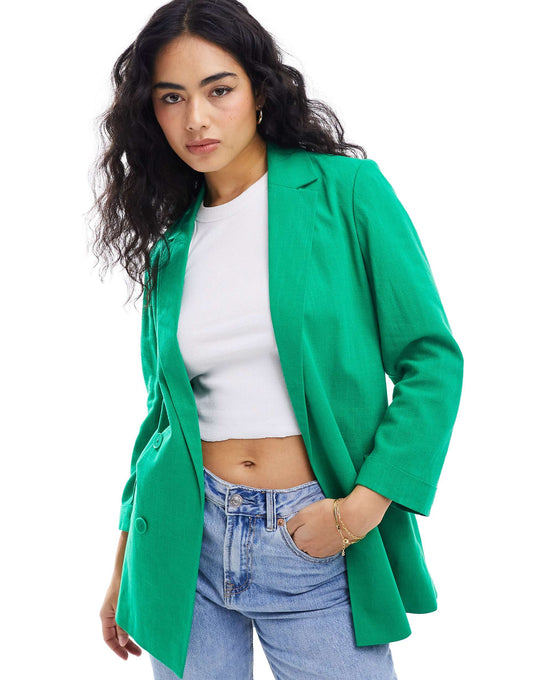 Linen Look Blazer