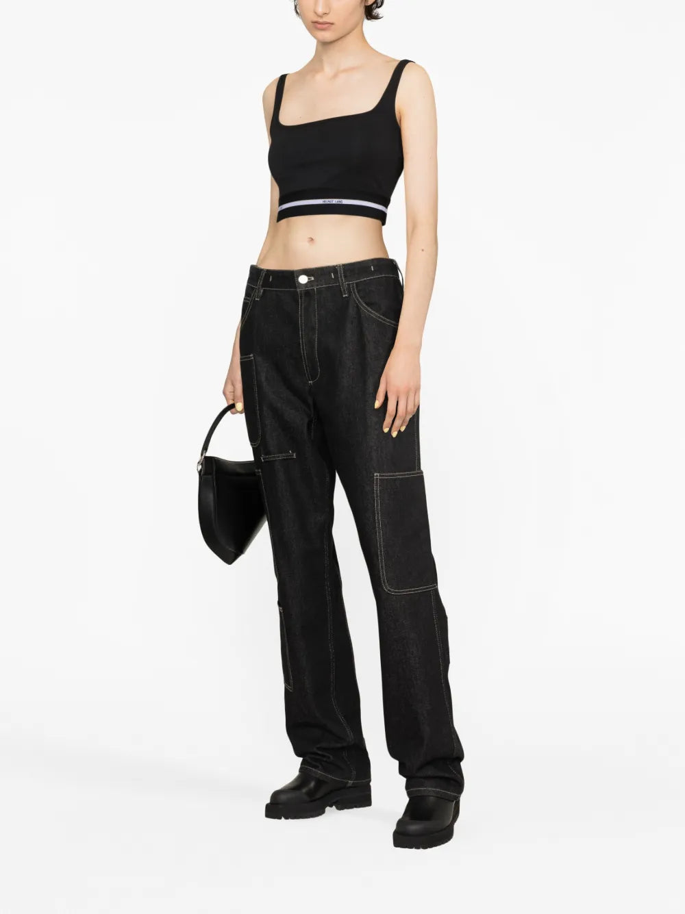 Logo-Band Cropped Top