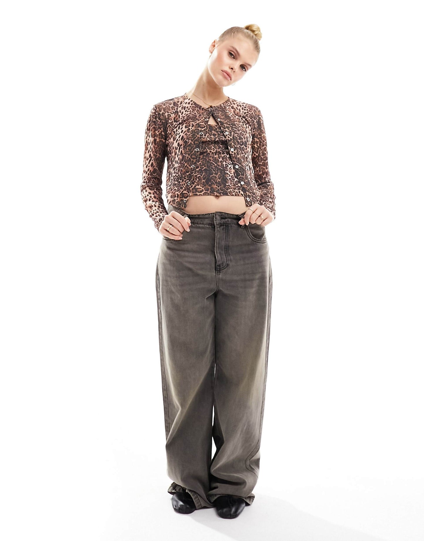 2-in-1 Cardigan And Cami Top