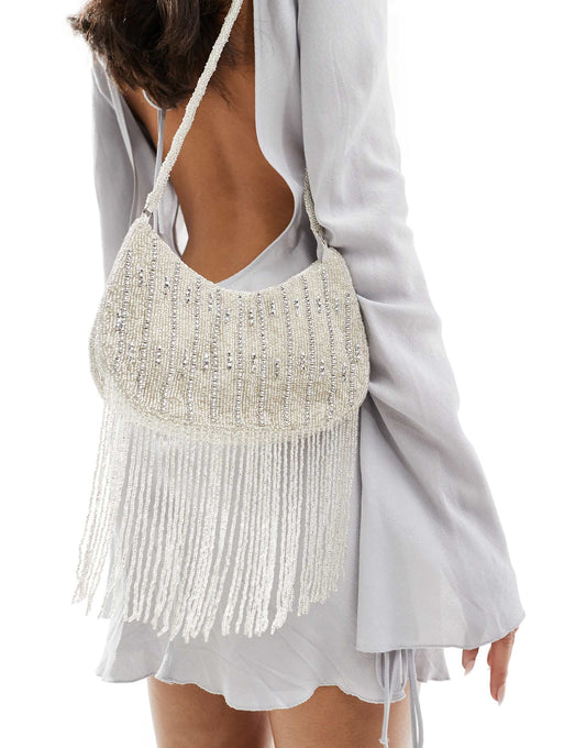 Embellished Tassle Crossbody Bag
