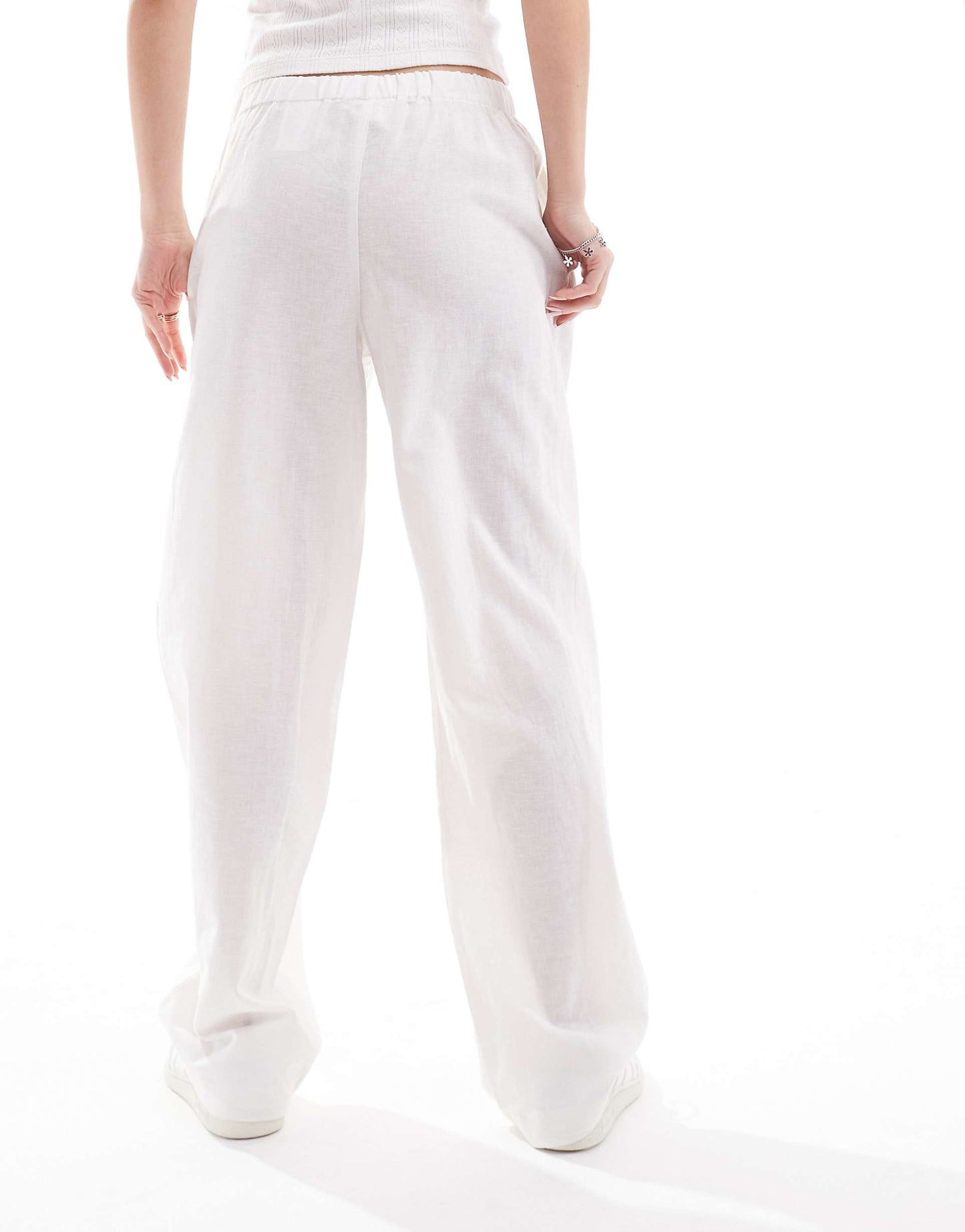 Linen Wide Leg Trousers