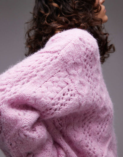 Knitted Lofty Cable Relaxed Jumper