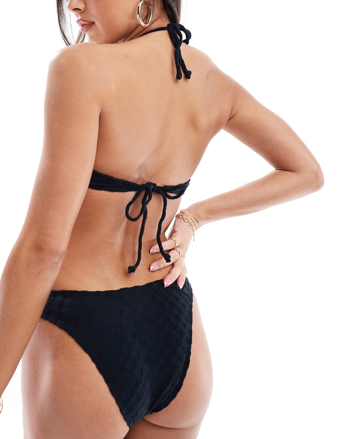 Flu3Nte Terry Multiway Triangle Bikini Top