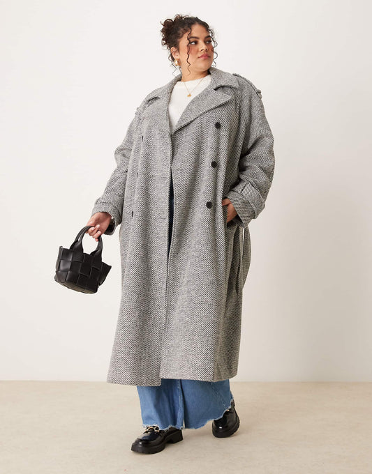 Curve Formal Trench Coat