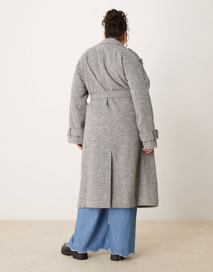 Curve Formal Trench Coat