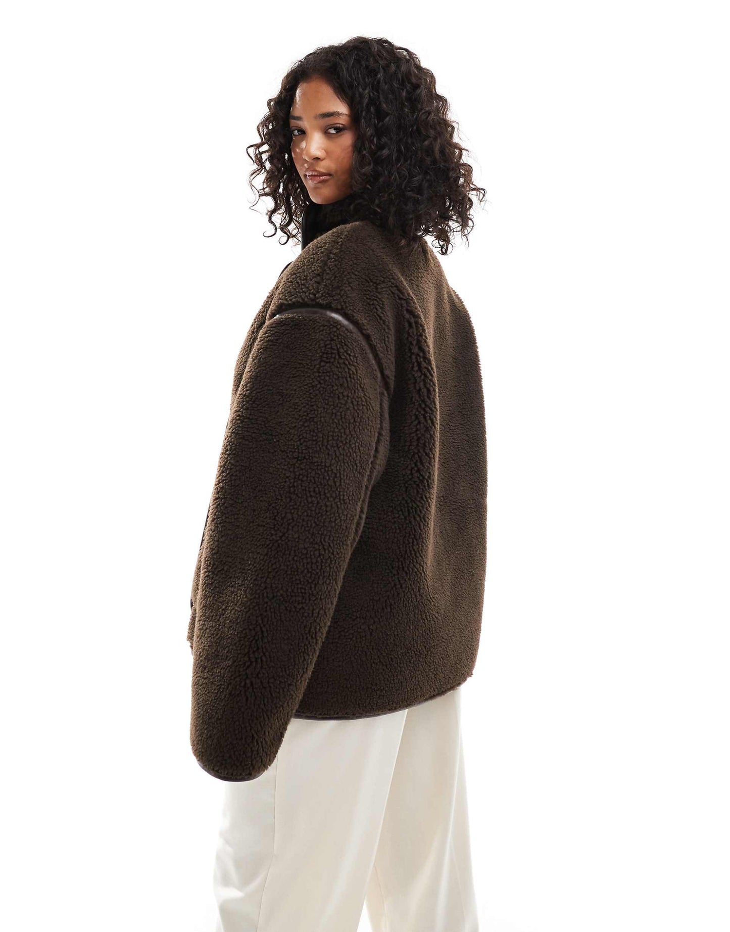 Borg Funnel Neck Jacket