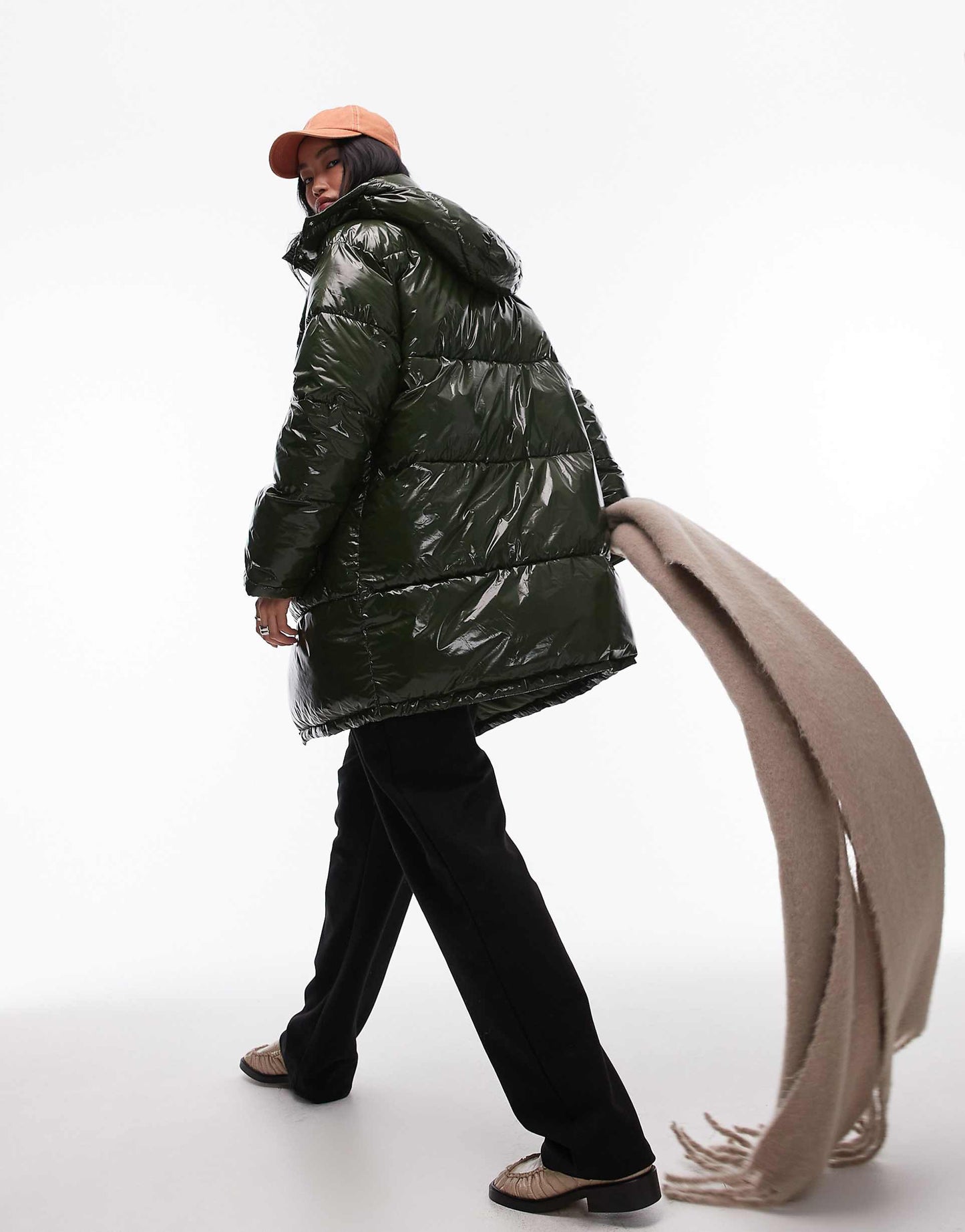 Mid Length Hooded Puffer Jacket