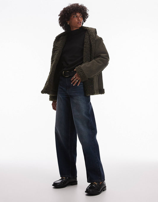 Faux Suede Hooded Jacket
