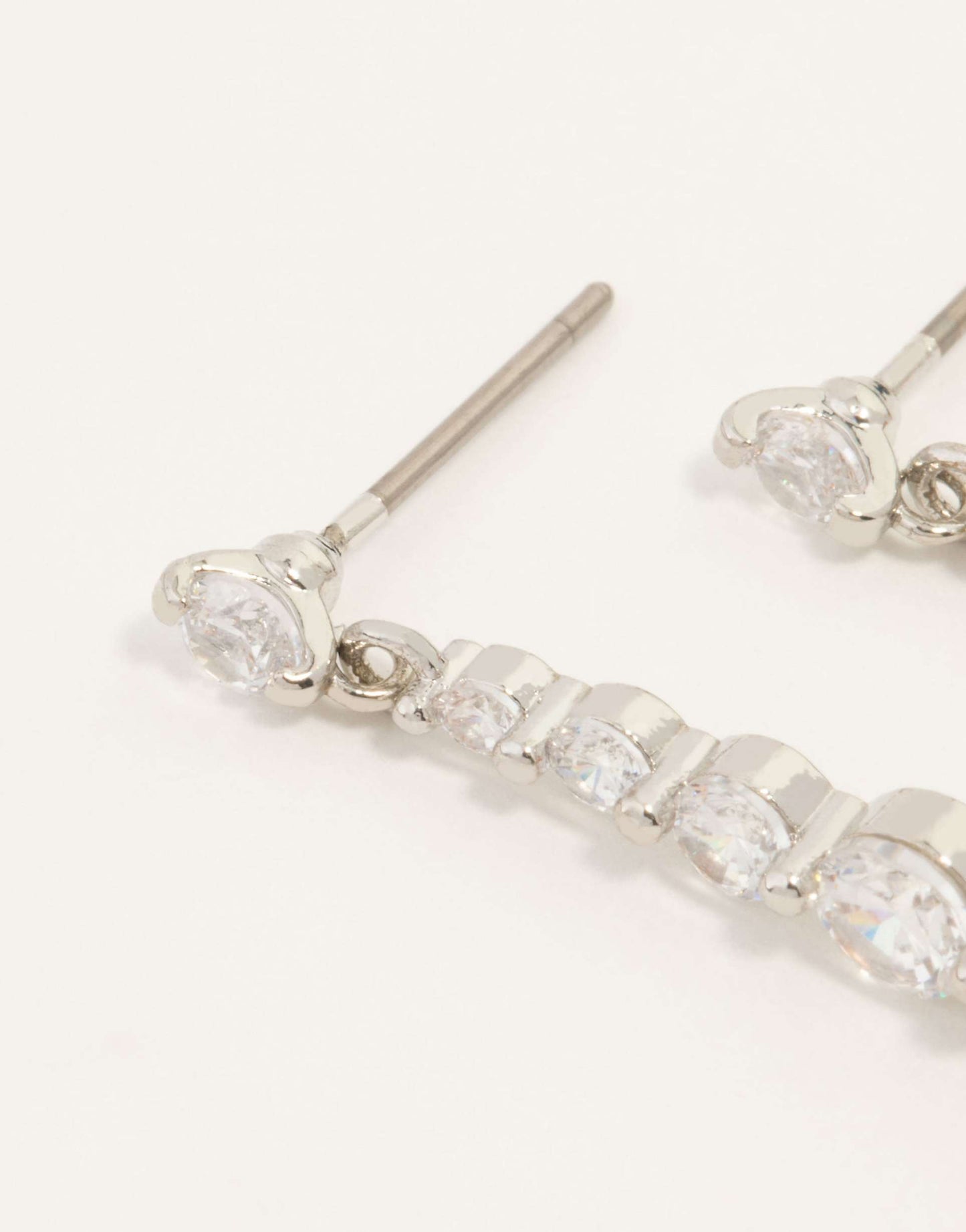 Small Graduated Crystal Drop Earrings