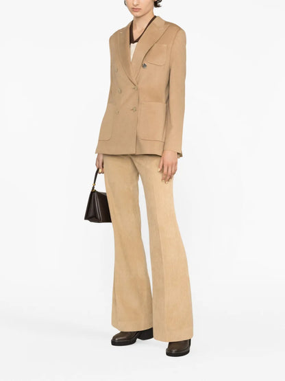 Fitted Double-Breasted Blazer