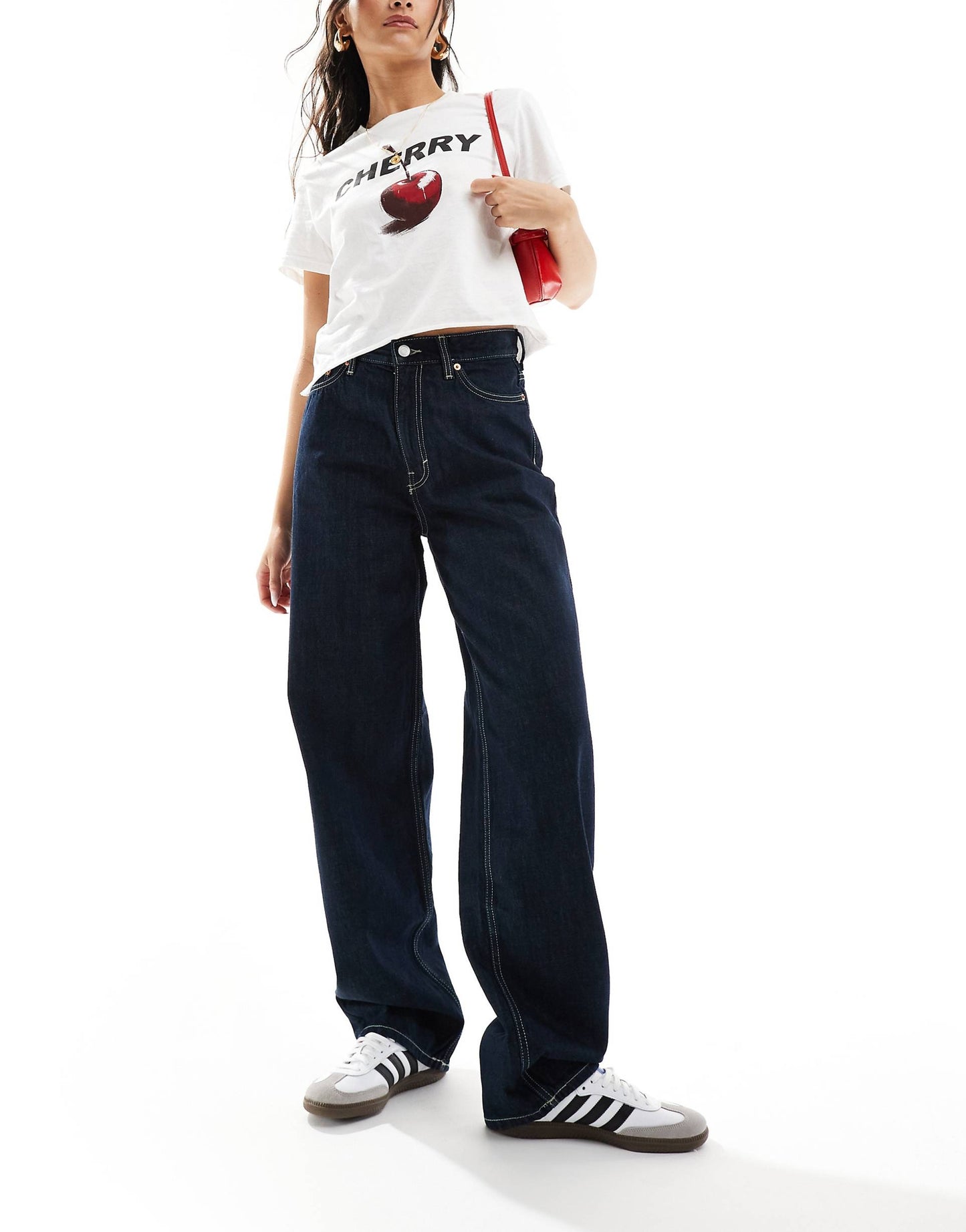 Rail Mid Waist Baggy Fit Jeans
