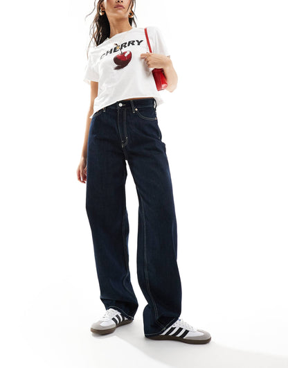 Rail Mid Waist Baggy Fit Jeans