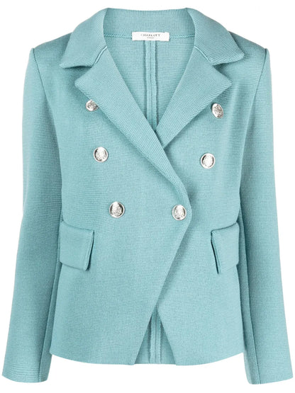 Double-Breasted Wool Blazer