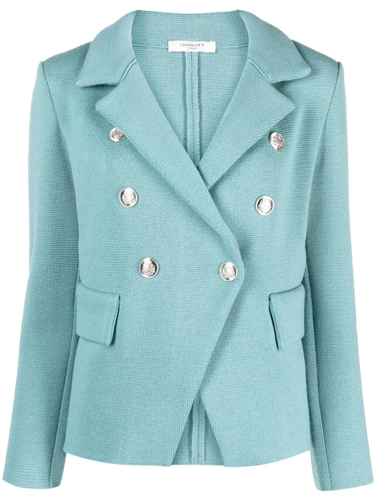 Double-Breasted Wool Blazer