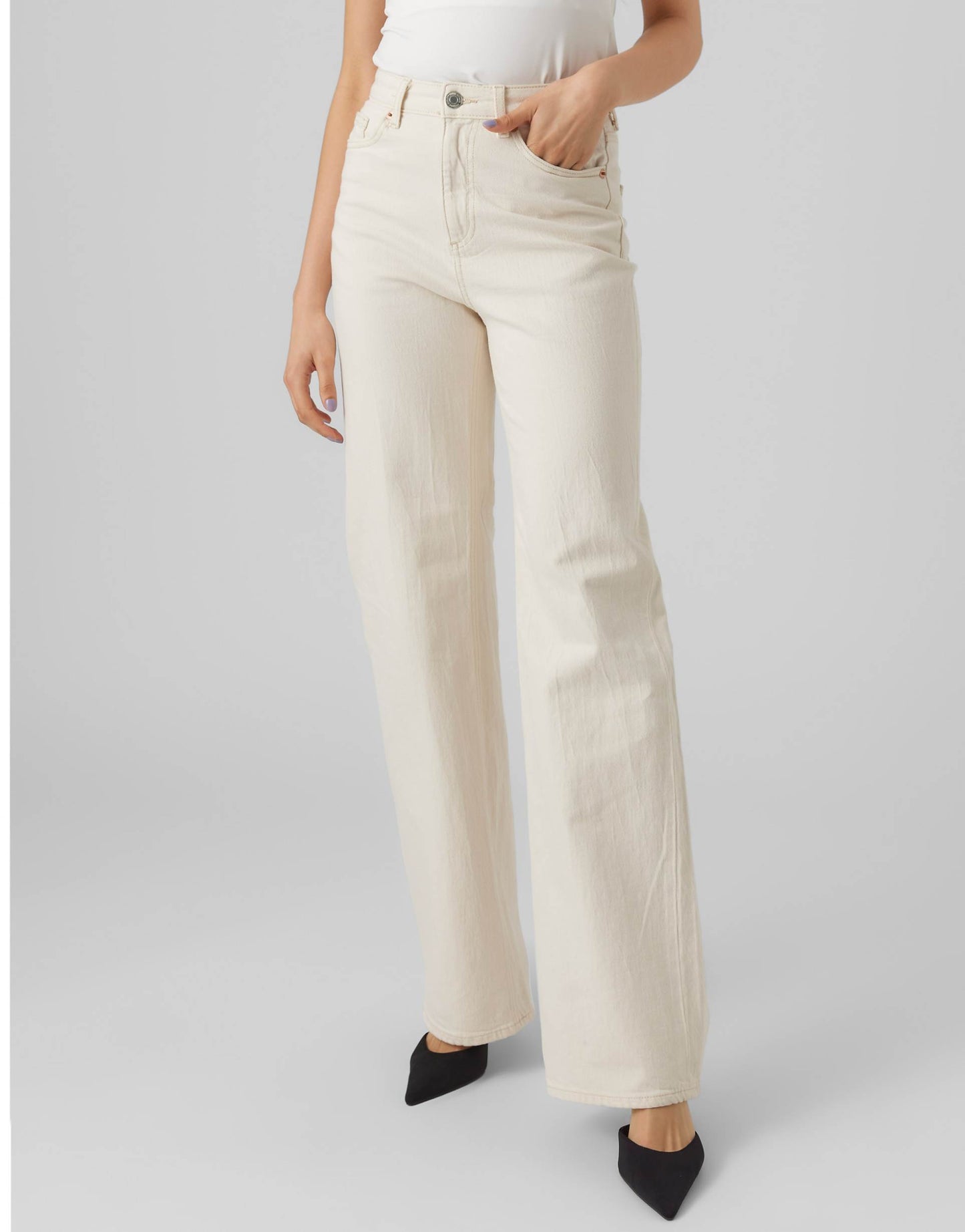 High Rise Wide Leg Jeans