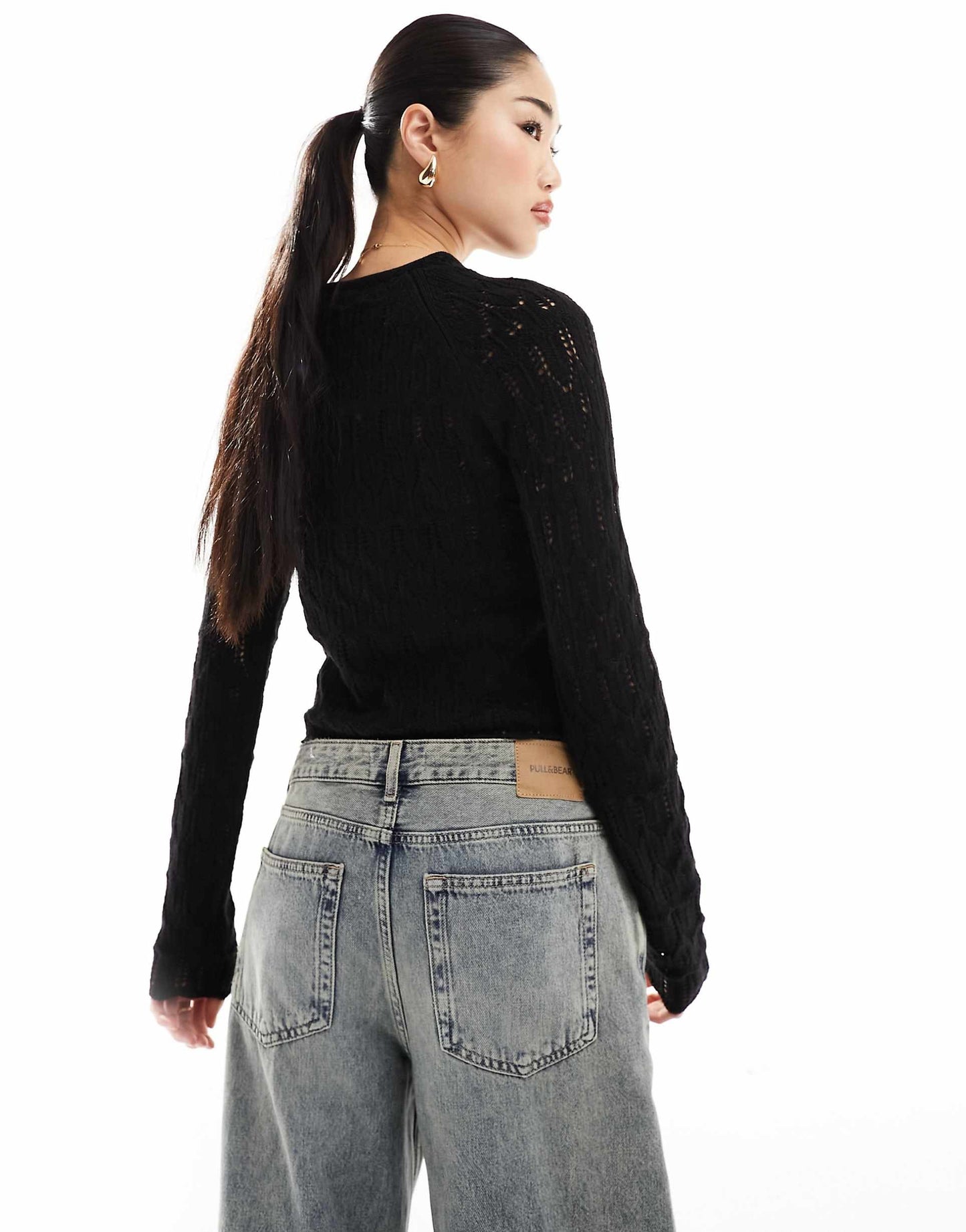 Long Sleeved Crochet Top