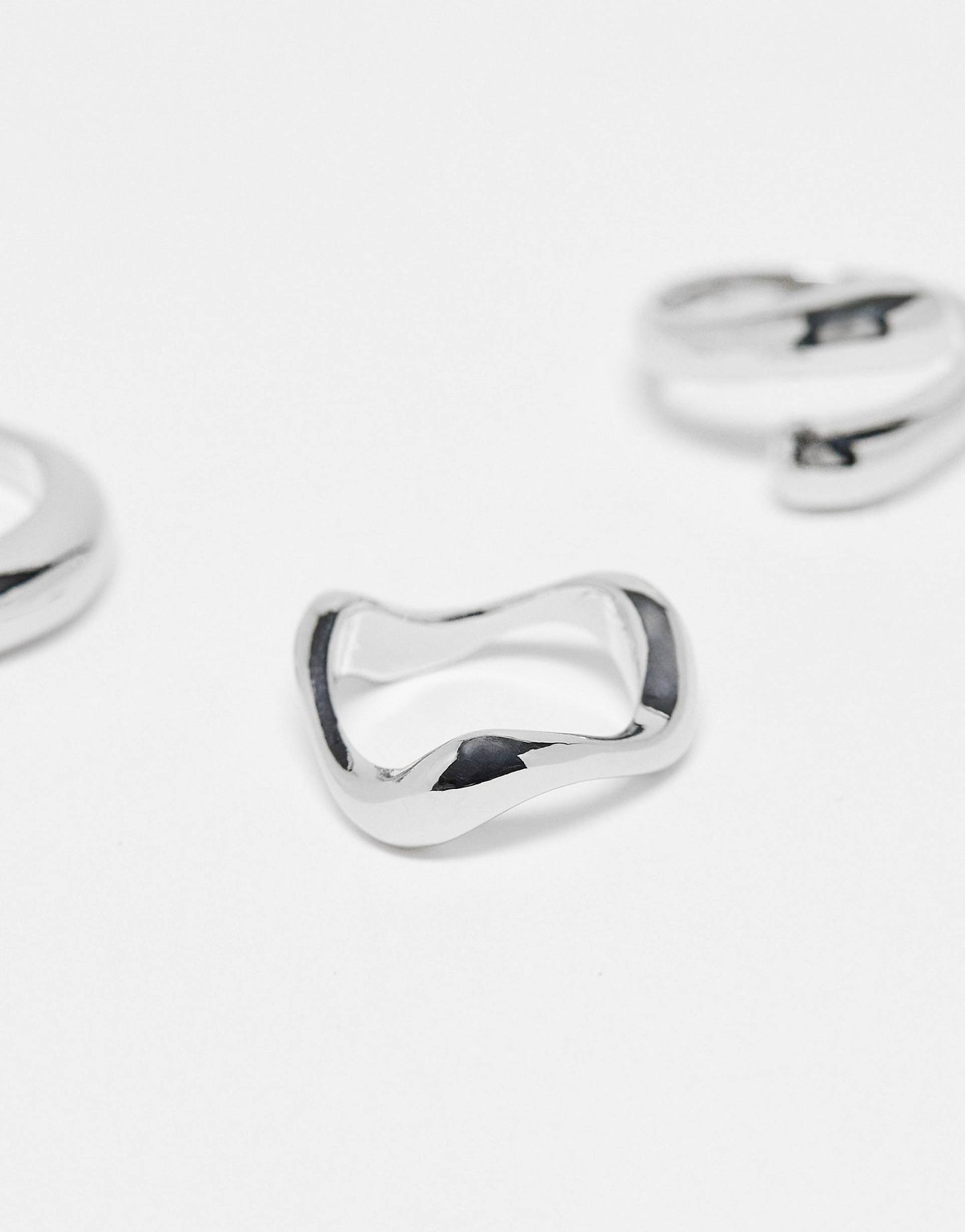 Pack Of 3 Rings With Mixed Minimal Designs