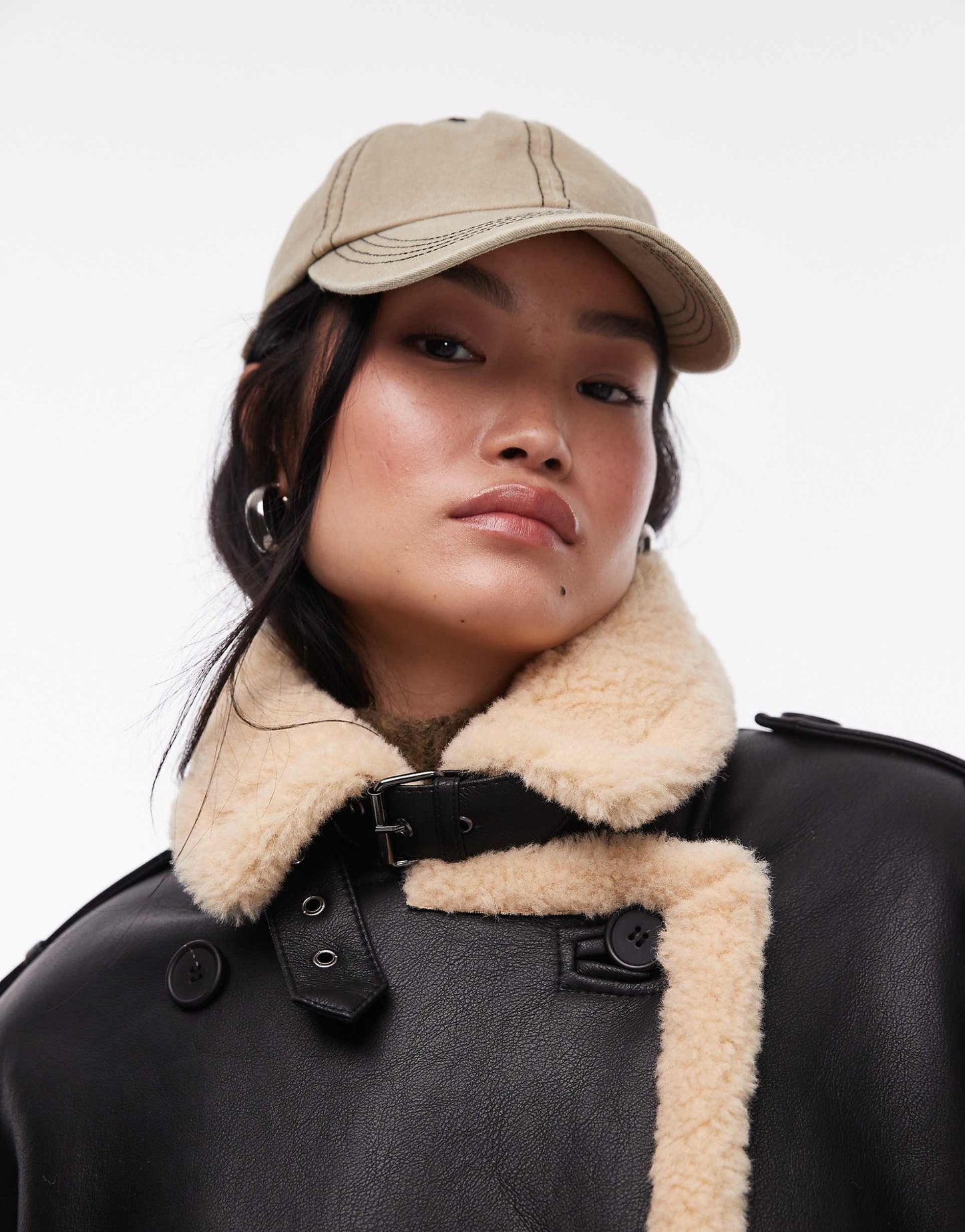 Oversized Aviator Borg Coat