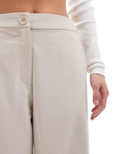 Petite Tailored Relaxed Straight Leg Trousers