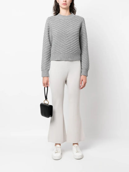 Chevron-Knit Cashmere Jumper