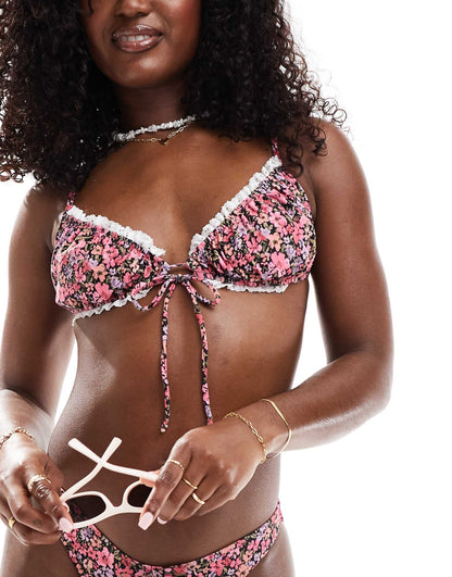Floral Ruched Bikini