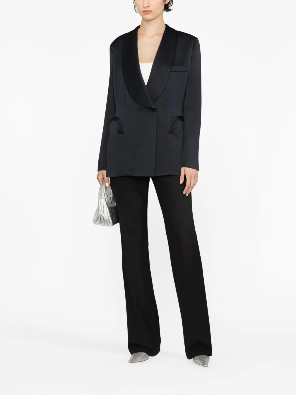 Heart Smoking Satin Blazer