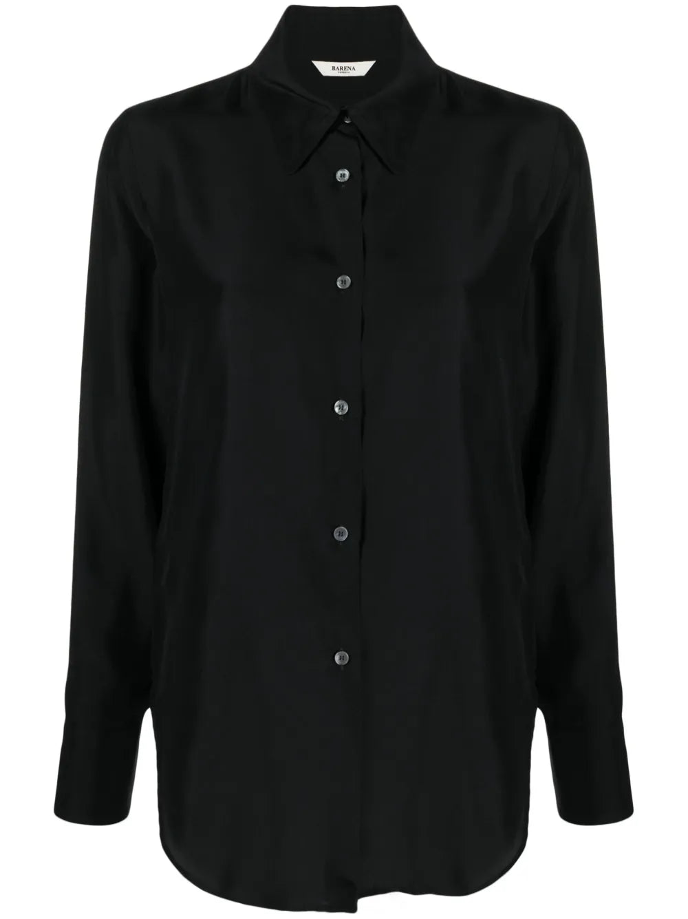 Long-Sleeve Silk Shirt