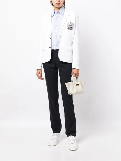 Mid-Rise Straight-Leg Cotton Jeans