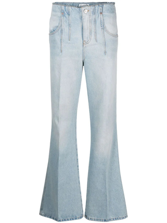 Distressed Flared Jeans