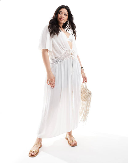 Crinkle Beach Cover-Up