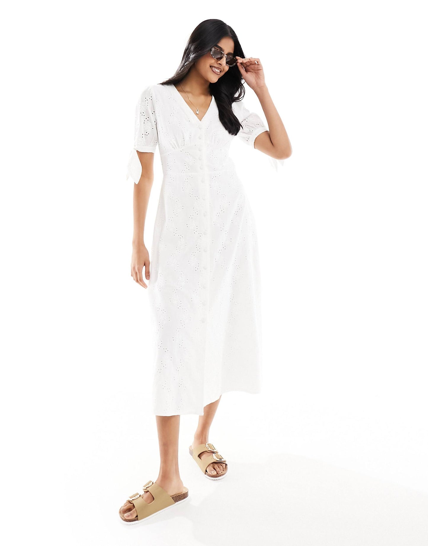 Alexis Broderie Midi Dress