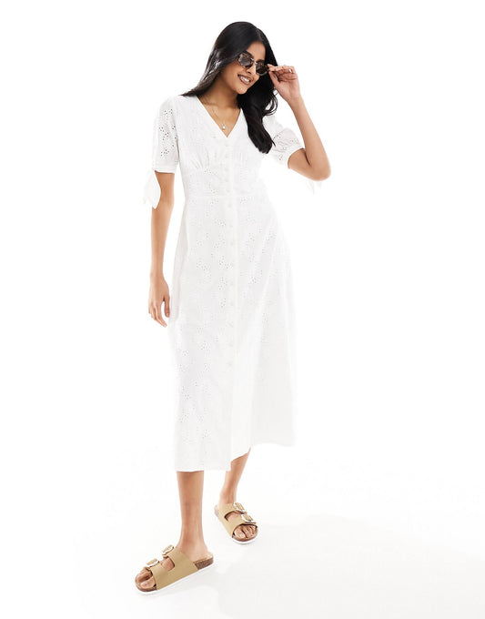 Alexis Broderie Midi Dress