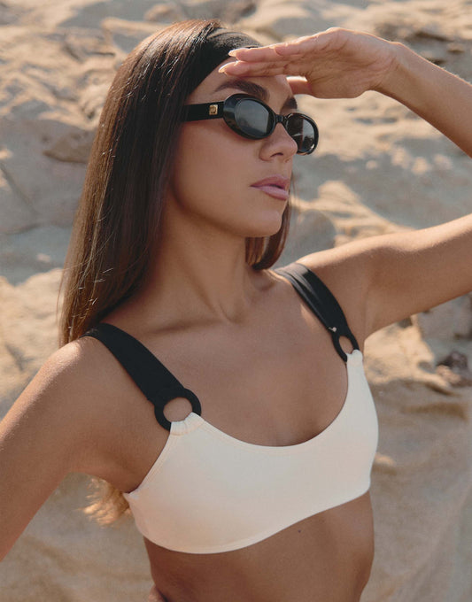 Constrast Strap Bikini Top