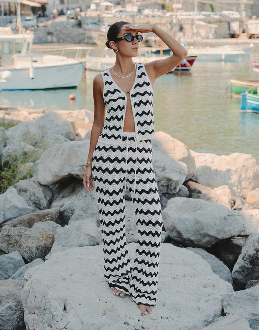 Ana Wave Crochet Beach Trouser Co-Ord
