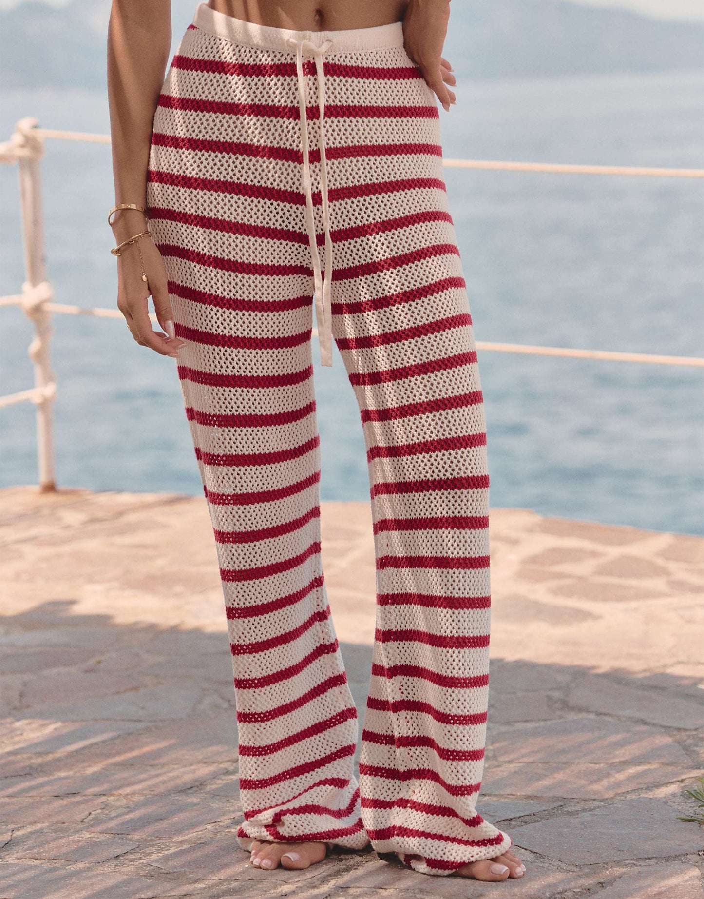 Lior Knit Stripe Beach Trouser Co-Ord