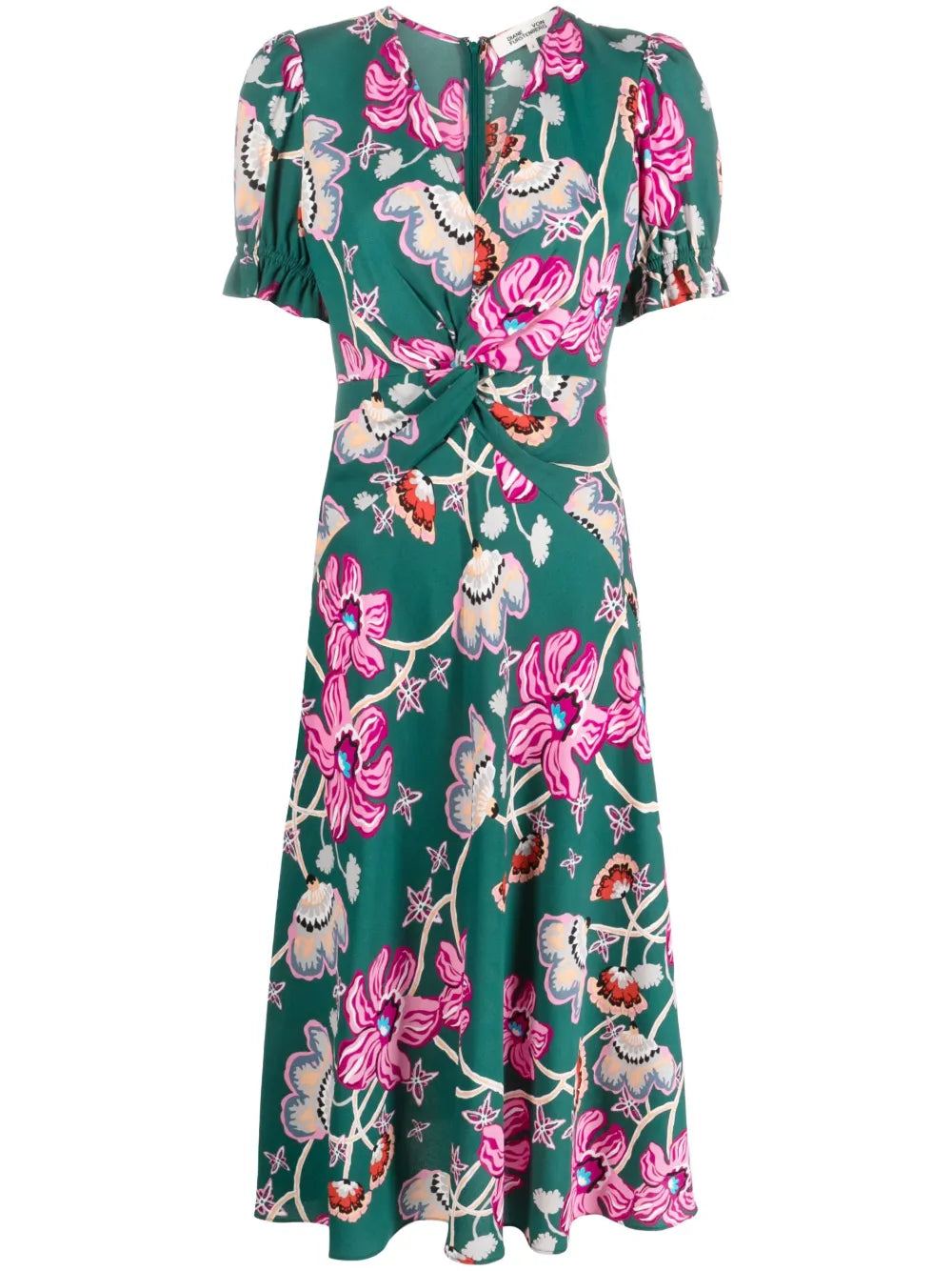 Anaba Floral-Print Crêpe Dress