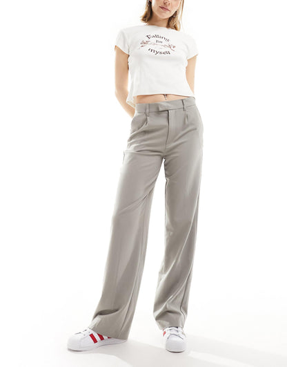 High Waisted Tailored Trousers