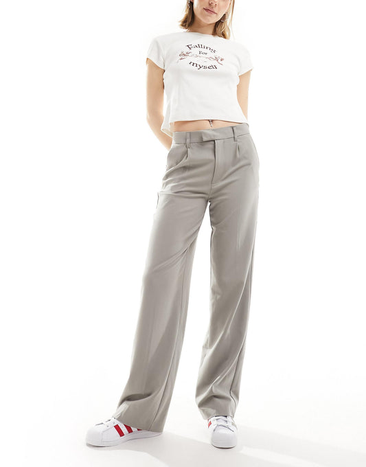High Waisted Tailored Trousers