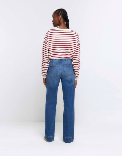 High Waisted Wide Leg Jeans